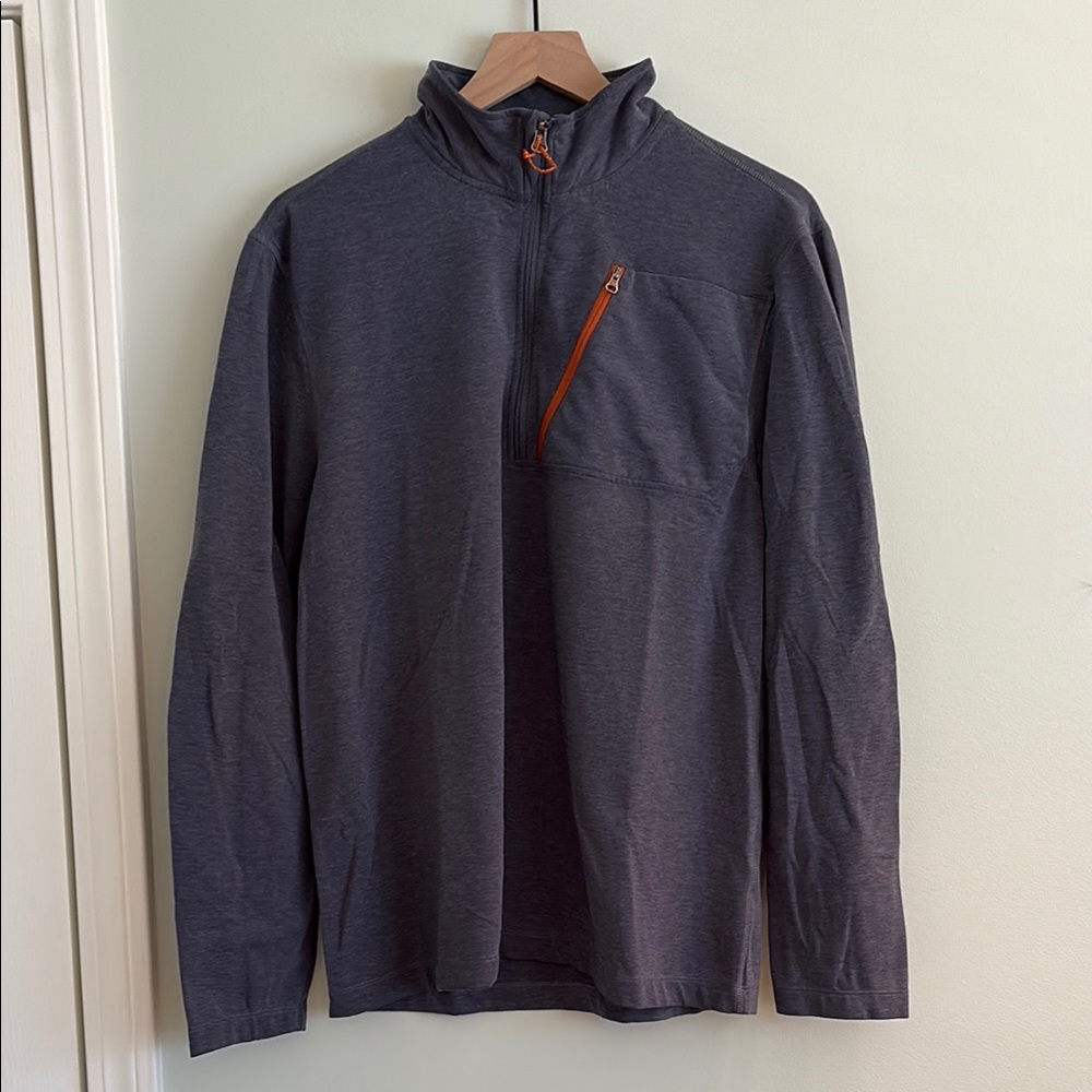 Men's Gray Zip-Up Sweater